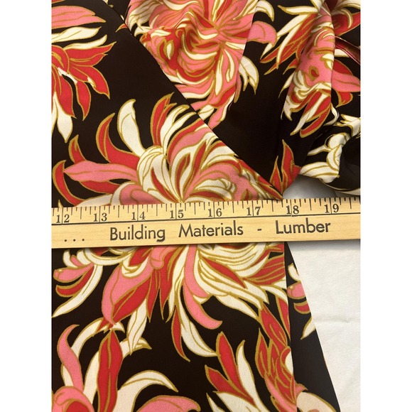 Who What Wear Dress Womens Medium Black Wallpaper Mums Floral Shift Back Zip - Picture 3 of 9